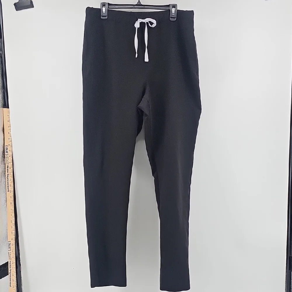 FIGS Black XL Straight Leg Scrub Pants -EUC FIONx Technical Fabric Antimicrobial
